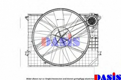 AKS DASIS 128035n -  Вентилятор, охлаждение двигателя